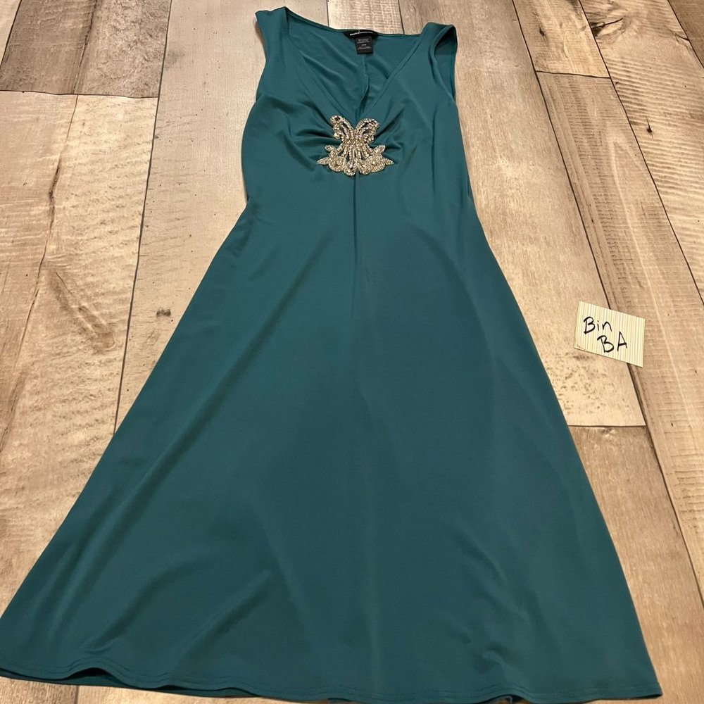 Vintage Moda International Victoria Secret coctail teal dress BA